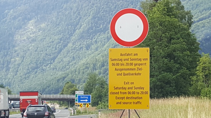 Schild Fahrverbot Autobahn Abfahrt(2)